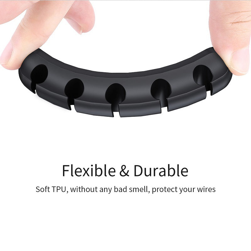 PrimeClip - Magnetic Desktop Cable Organizer & Silicone Wire Holder