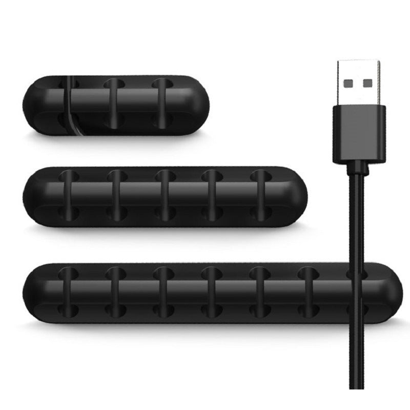 PrimeClip - Magnetic Desktop Cable Organizer & Silicone Wire Holder