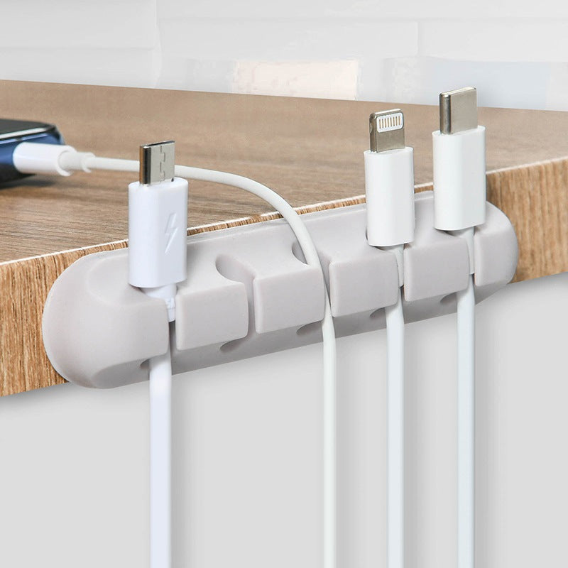 PrimeClip - Magnetic Desktop Cable Organizer & Silicone Wire Holder
