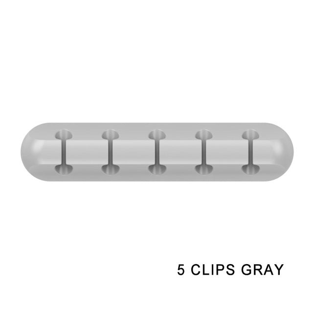PrimeClip - Magnetic Desktop Cable Organizer & Silicone Wire Holder