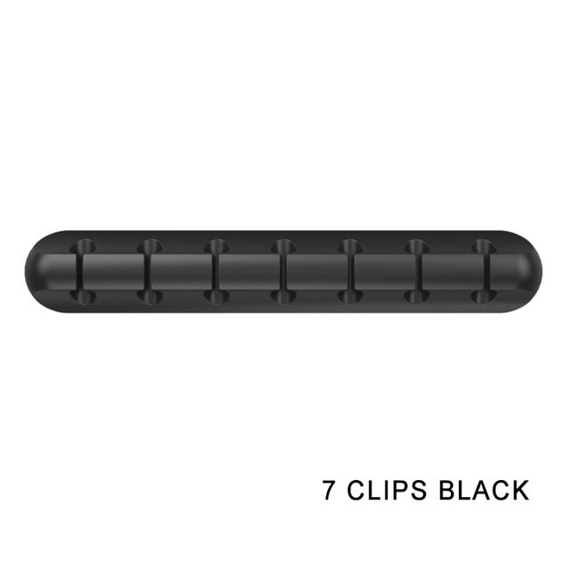 PrimeClip - Magnetic Desktop Cable Organizer & Silicone Wire Holder