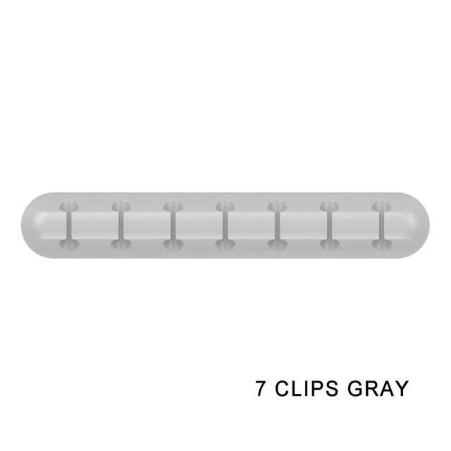 PrimeClip - Magnetic Desktop Cable Organizer & Silicone Wire Holder