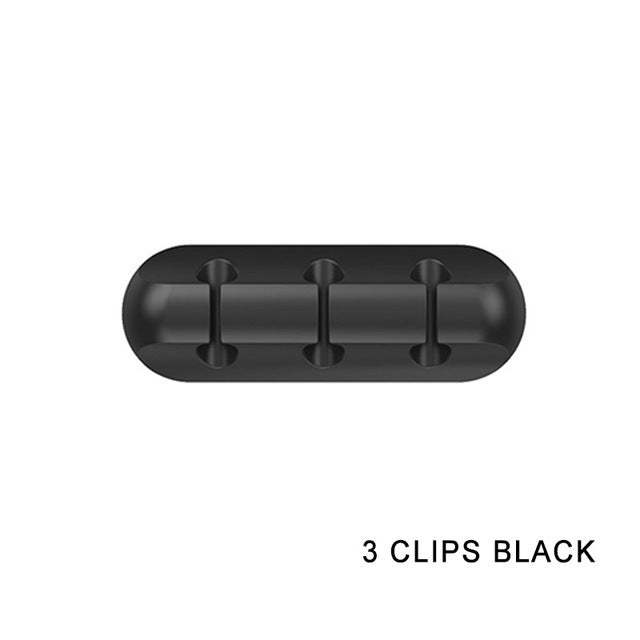 PrimeClip - Magnetic Desktop Cable Organizer & Silicone Wire Holder