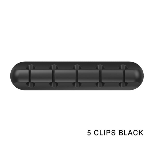 PrimeClip - Magnetic Desktop Cable Organizer & Silicone Wire Holder