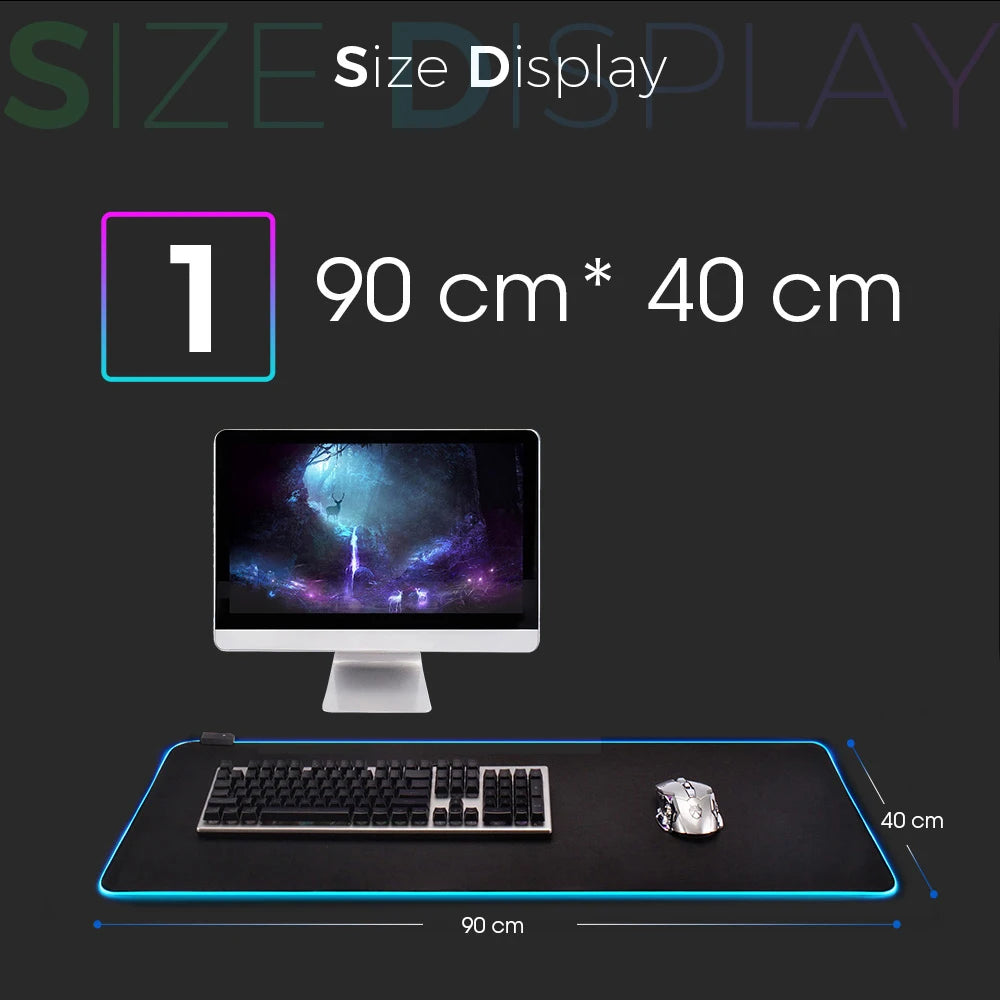 PrimeMat RGB - Premium LED Gaming Desk Mat & Extended Mouse Pad