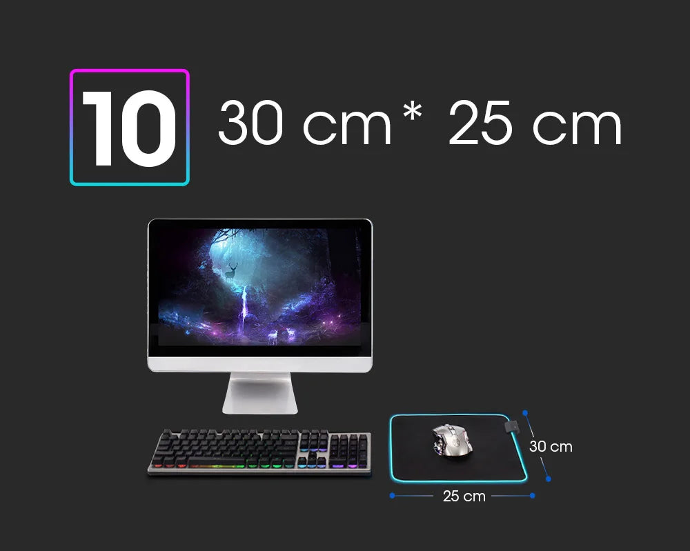 PrimeMat RGB - Premium LED Gaming Desk Mat & Extended Mouse Pad