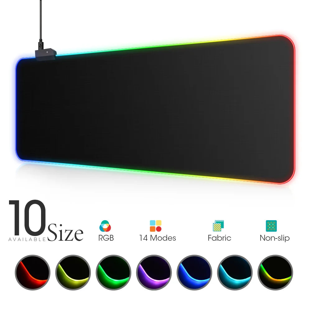 PrimeMat RGB - Premium LED Gaming Desk Mat & Extended Mouse Pad