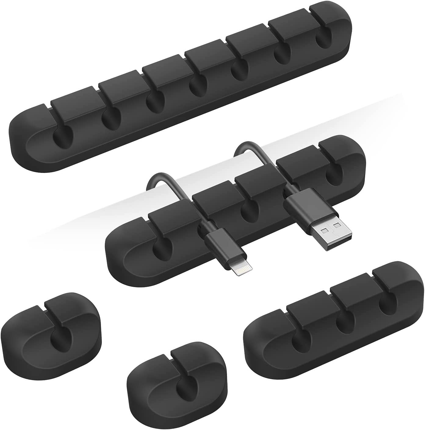 PrimeClip - Magnetic Desktop Cable Organizer & Silicone Wire Holder