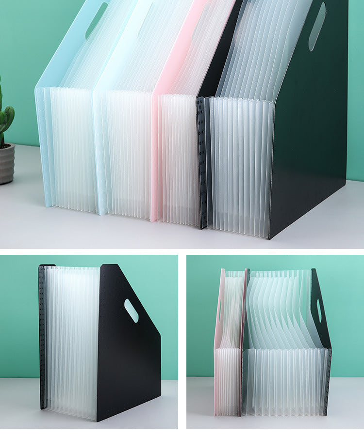 PrimeDesk - Vertical A4 Accordion Desk Organizer & Document File Holder