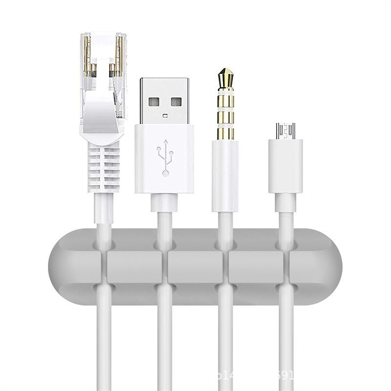 PrimeClip - Magnetic Desktop Cable Organizer & Silicone Wire Holder