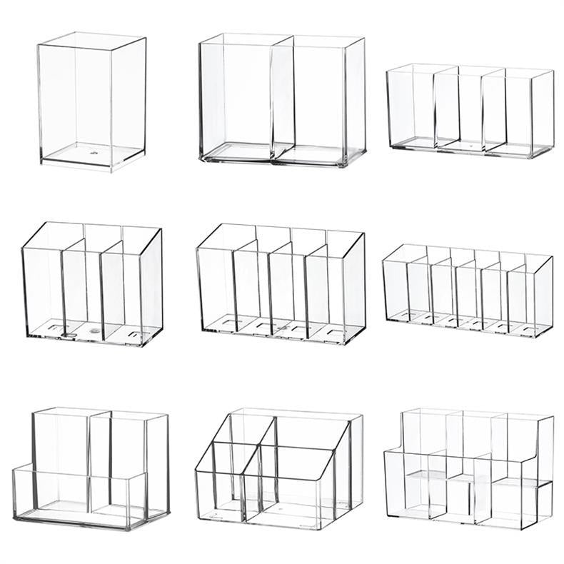 PrimeDesk - Modular Transparent Acrylic Desktop Pen & Stationery Holder