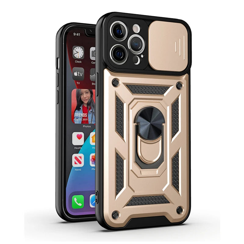 Prime Armor - Shockproof iPhone Case with Magnetic Ring Holder