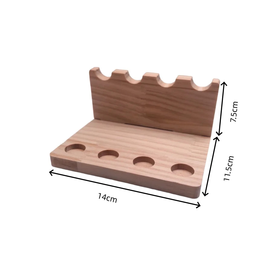 PrimeWood - Premium Walnut Multi-Compartment Desk Organizer & Stationery Holder