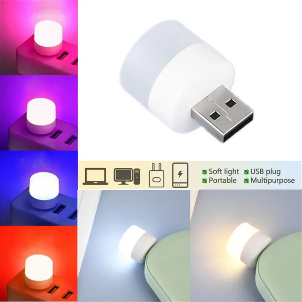 PrimeLight - Ultra-Compact Mini USB LED Reading & Ambient Night Light