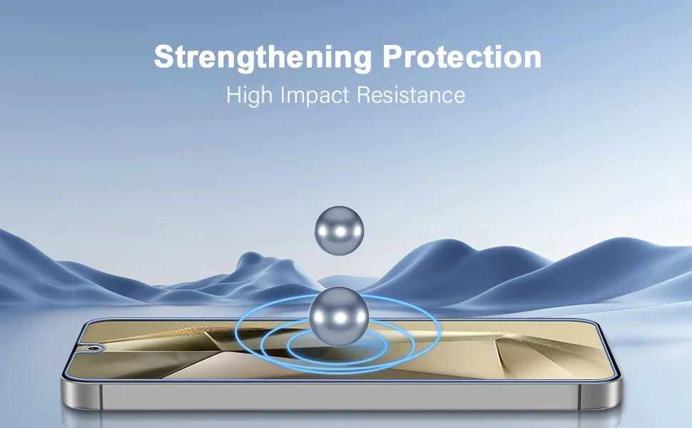 Prime Shield - 3-Pack HD Tempered Glass Screen Protectors for Samsung Galaxy