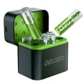 Prime Charge - AA Rechargeable Lithium Batteries with Type-C Charging Case