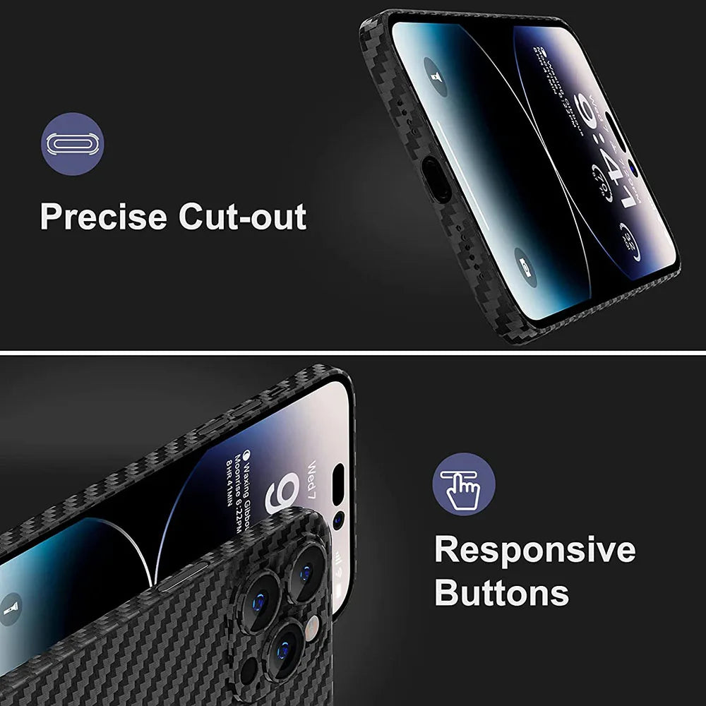 Prime Slim - 0.3mm Ultra Thin Carbon Fiber iPhone Case