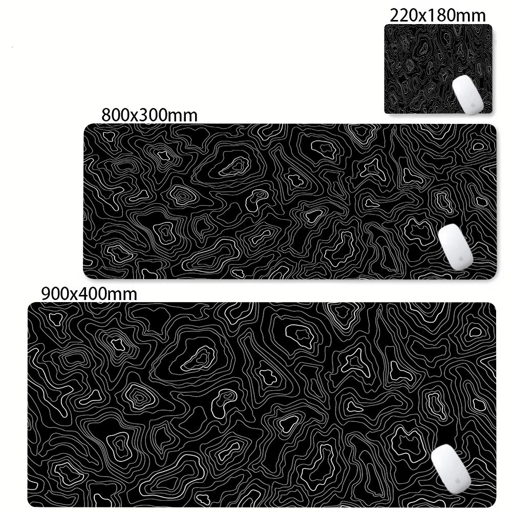 PrimeMat - Premium Topographical Minimalist Desk Mat