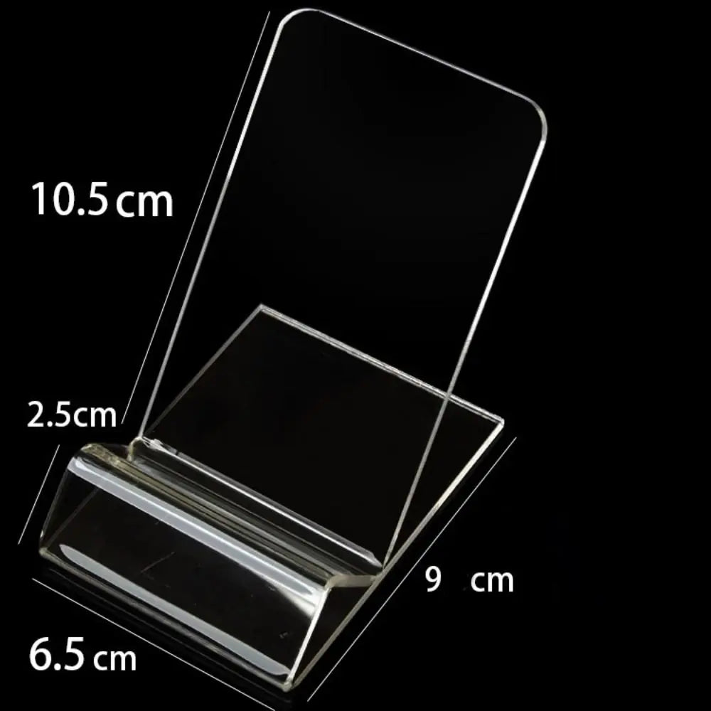 PrimeStand - Minimalist Transparent Acrylic Desktop Phone & Tablet Holder