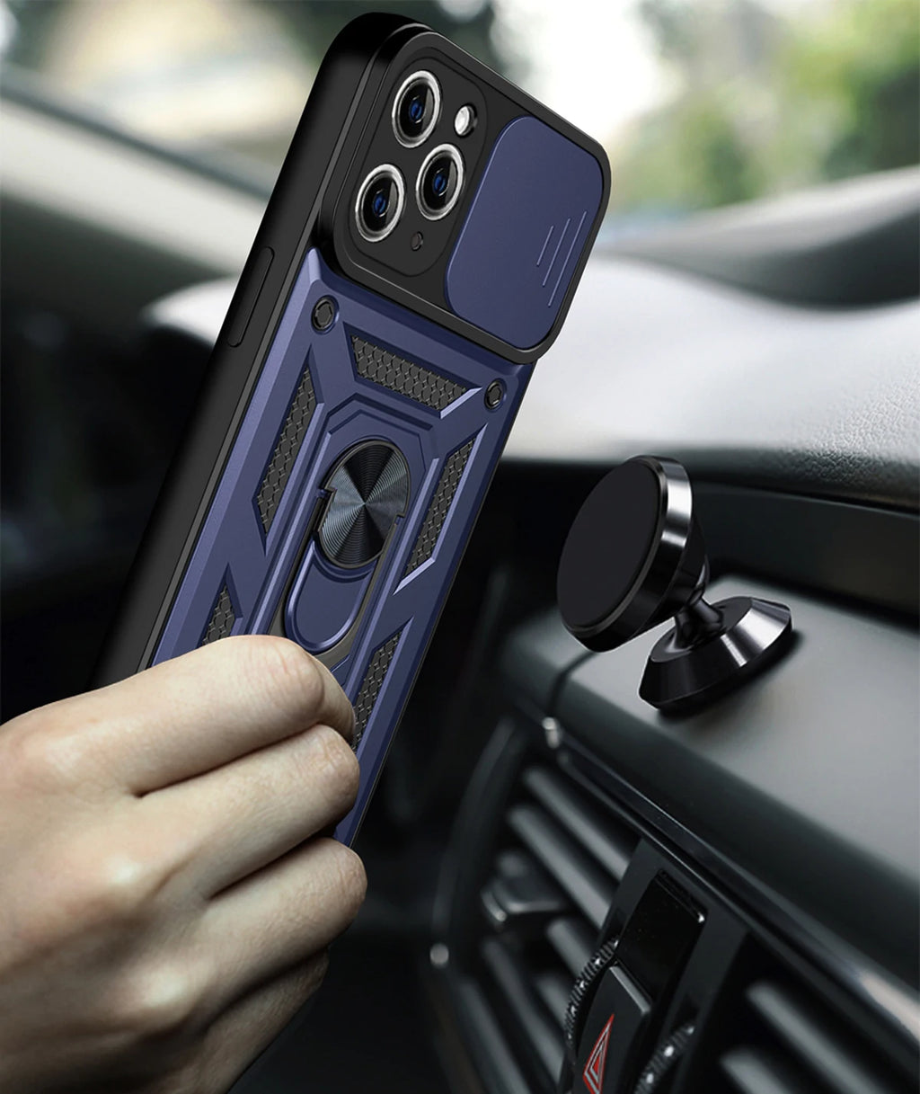 Prime Armor - Shockproof iPhone Case with Magnetic Ring Holder