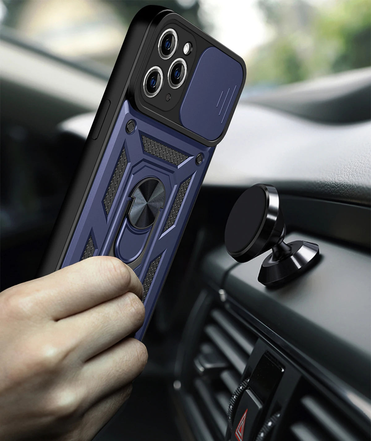 Prime Armor - Shockproof iPhone Case with Magnetic Ring Holder