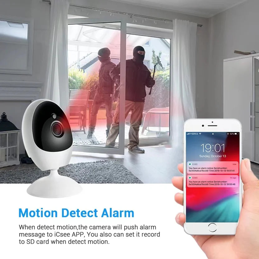 Prime Vision - 1080P WiFi Smart Home Camera with 180° Wide Angle