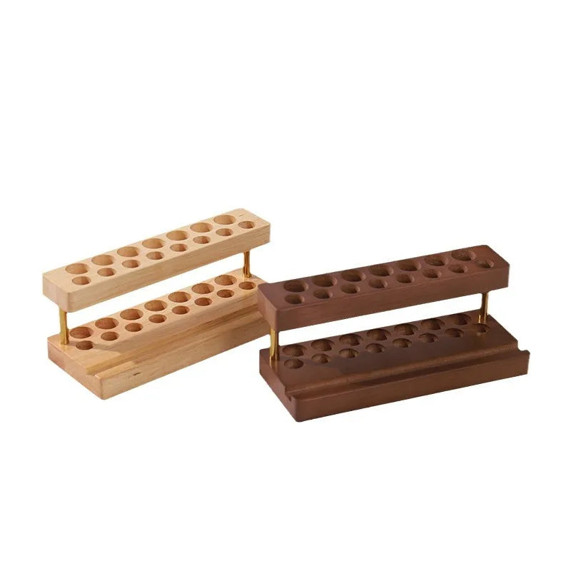 PrimeWood Slim - Minimalist Solid Wood Pen Holder & Smartphone Dock