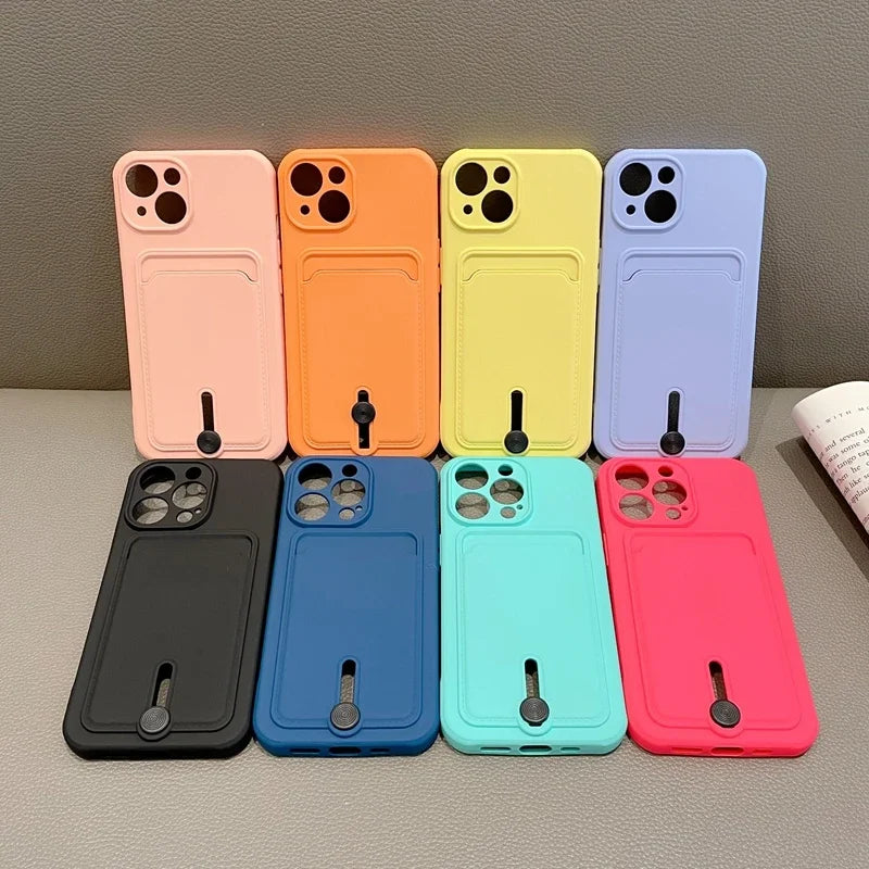 Prime Wallet - Sleek Silicone iPhone Case with Built-In Card Holder
