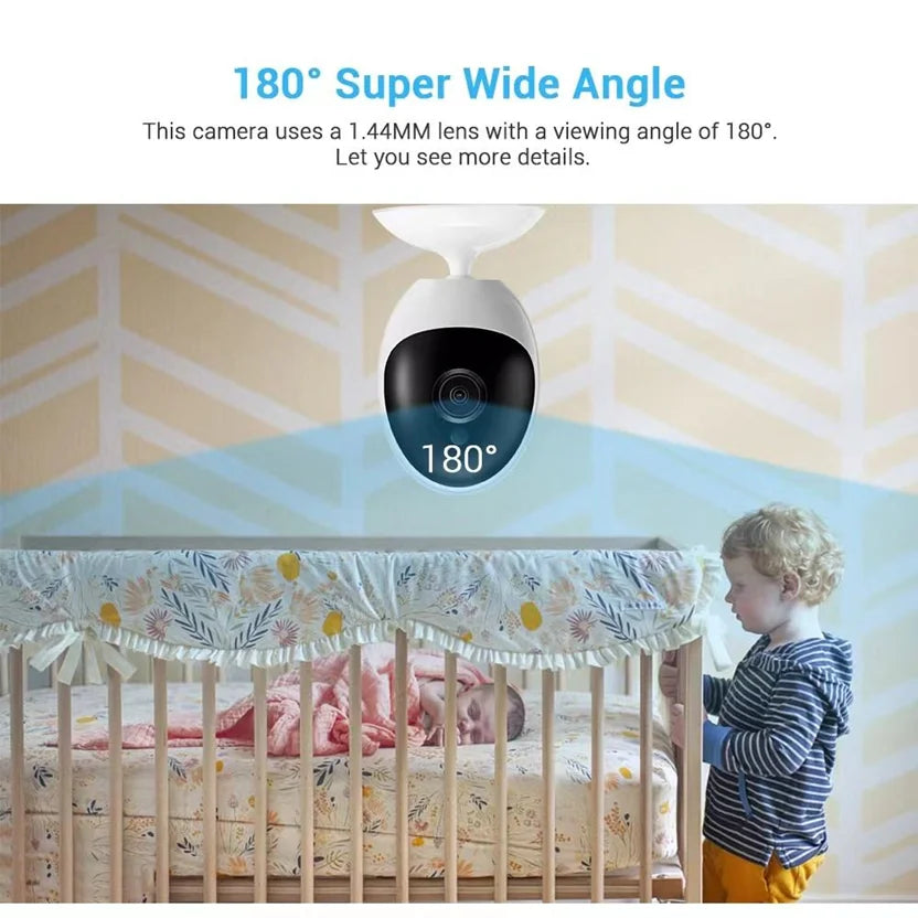Prime Vision - 1080P WiFi Smart Home Camera with 180° Wide Angle