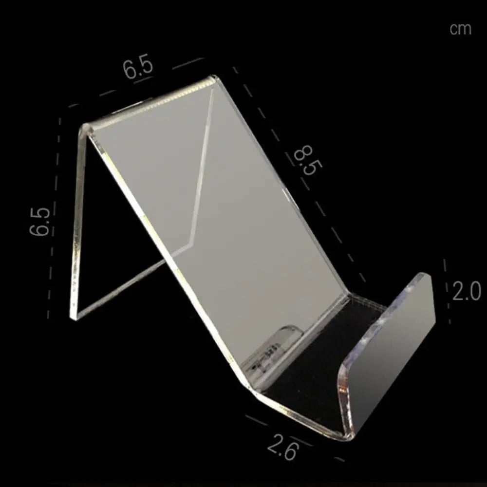 PrimeStand - Minimalist Transparent Acrylic Desktop Phone & Tablet Holder