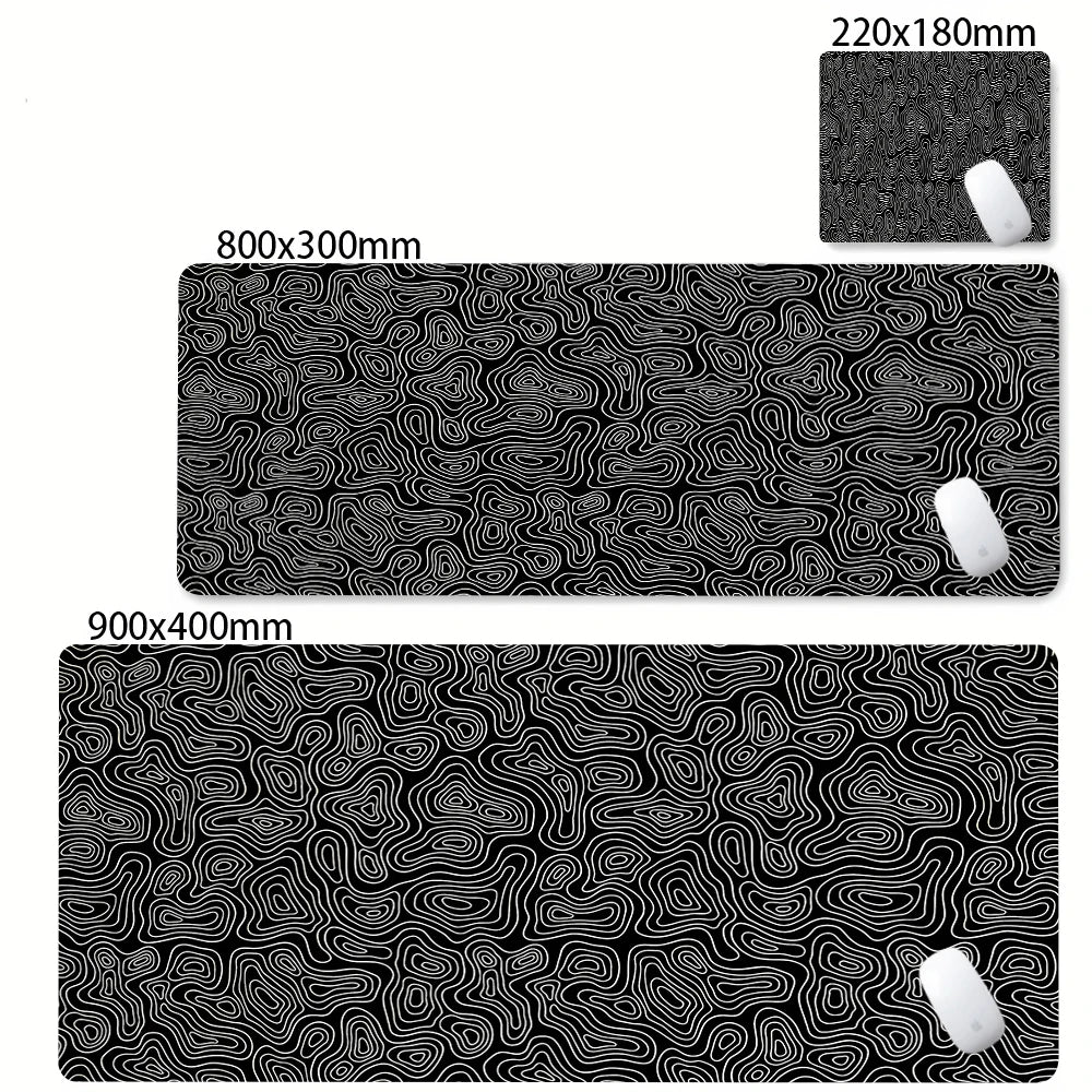 PrimeMat - Premium Topographical Minimalist Desk Mat