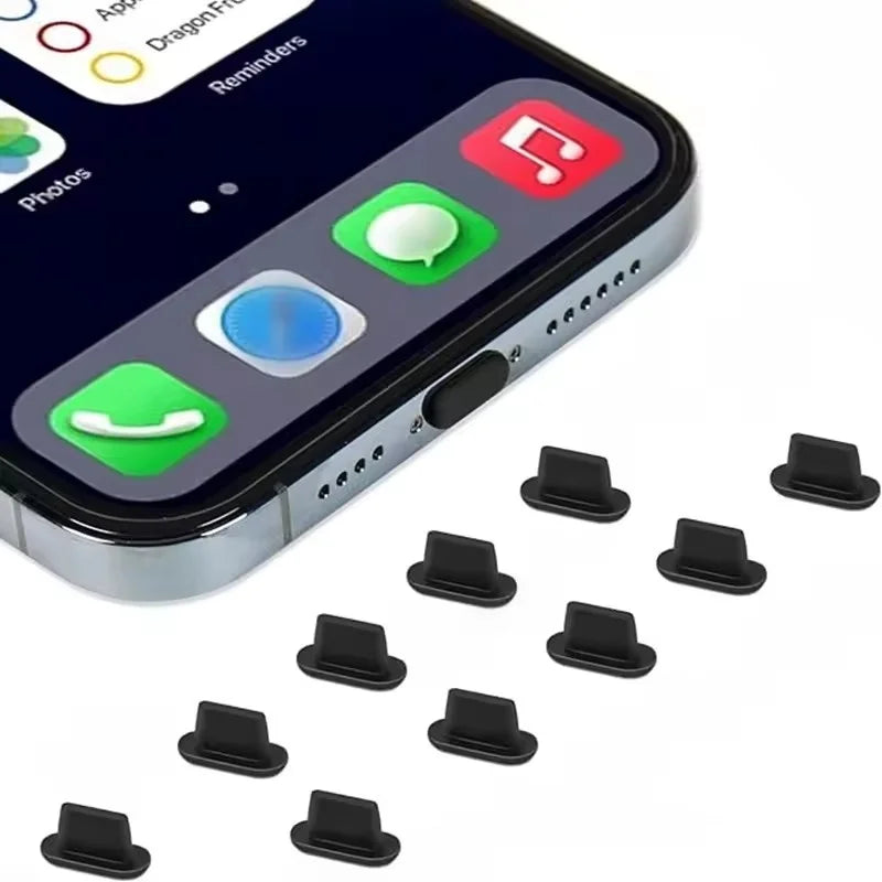 PrimePlug - Premium Silicone Anti-Dust Protectors for iPhone Charging Port