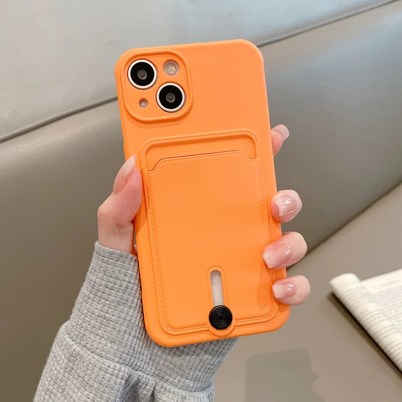 Prime Wallet - Sleek Silicone iPhone Case with Built-In Card Holder