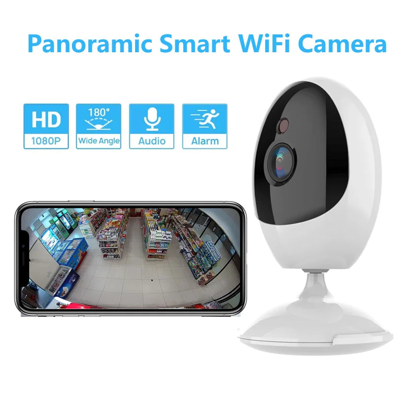 Prime Vision - 1080P WiFi Smart Home Camera with 180° Wide Angle