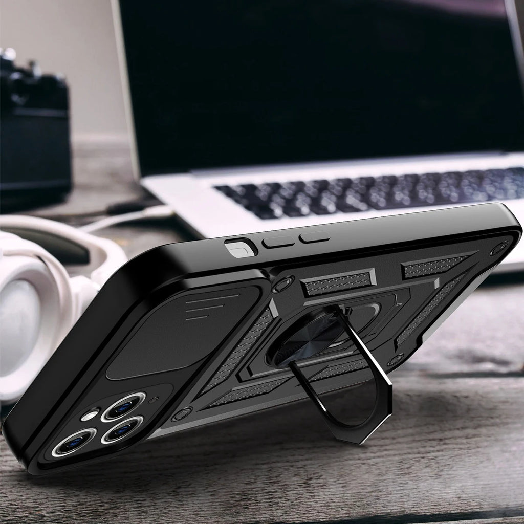 Prime Armor - Shockproof iPhone Case with Magnetic Ring Holder