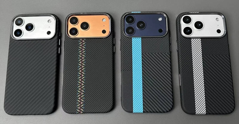 PrimeArmor - Carbon Fiber Texture Magnetic MagSafe Case for iPhone