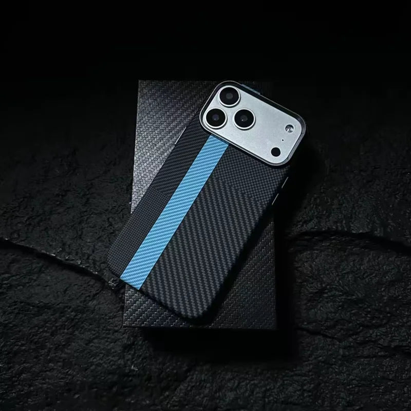PrimeArmor - Carbon Fiber Texture Magnetic MagSafe Case for iPhone