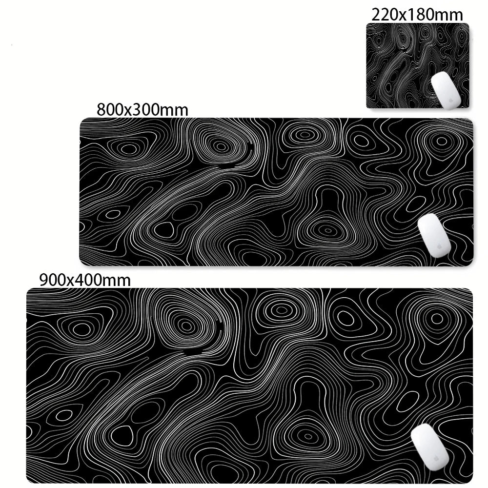 PrimeMat - Premium Topographical Minimalist Desk Mat
