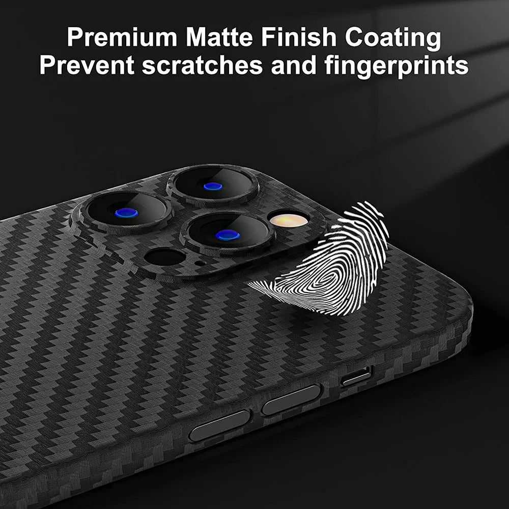 Prime Slim - 0.3mm Ultra Thin Carbon Fiber iPhone Case