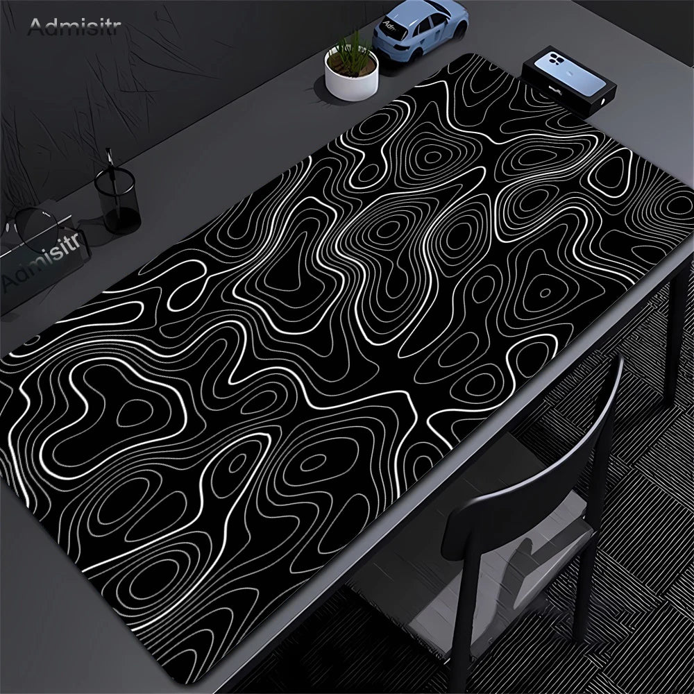PrimeMat - Premium Topographical Minimalist Desk Mat