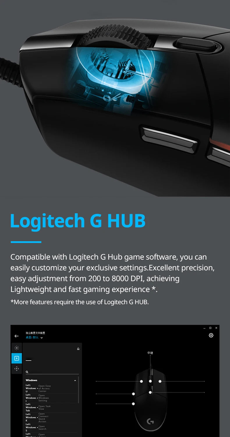 PrimePulse - Logitech G102 Lightsync Gaming Mouse