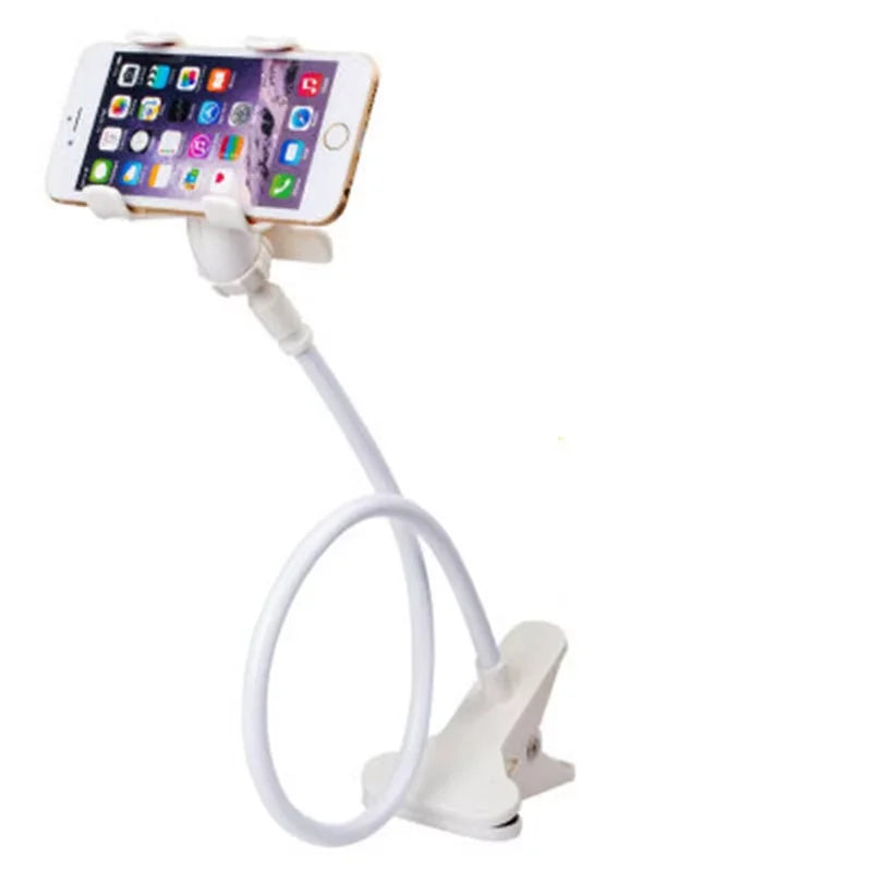 PrimeMount - Flexible Long Arm Lazy Phone Holder & Desktop Clamp Stand