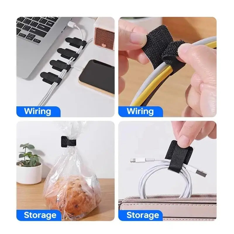PrimeTie - Reusable Self-Adhesive Adjustable Cable Fasteners & Wire Organizers