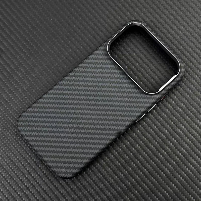 PrimeArmor - Carbon Fiber Texture Magnetic MagSafe Case for iPhone