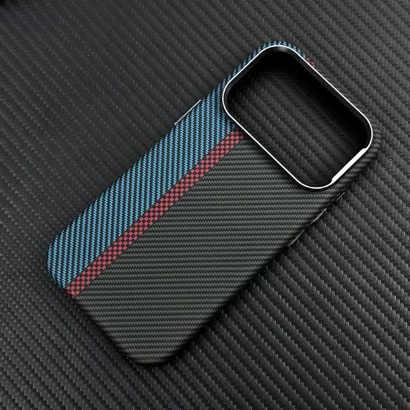PrimeArmor - Carbon Fiber Texture Magnetic MagSafe Case for iPhone