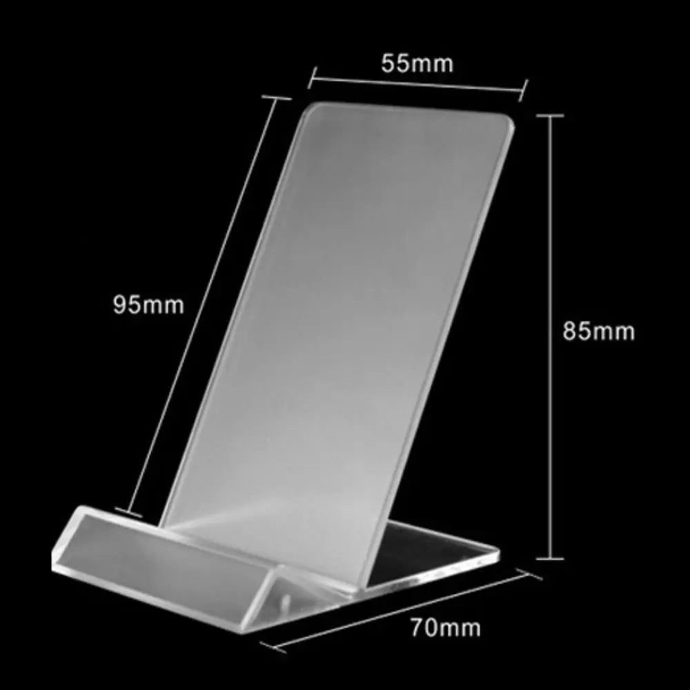 PrimeStand - Minimalist Transparent Acrylic Desktop Phone & Tablet Holder