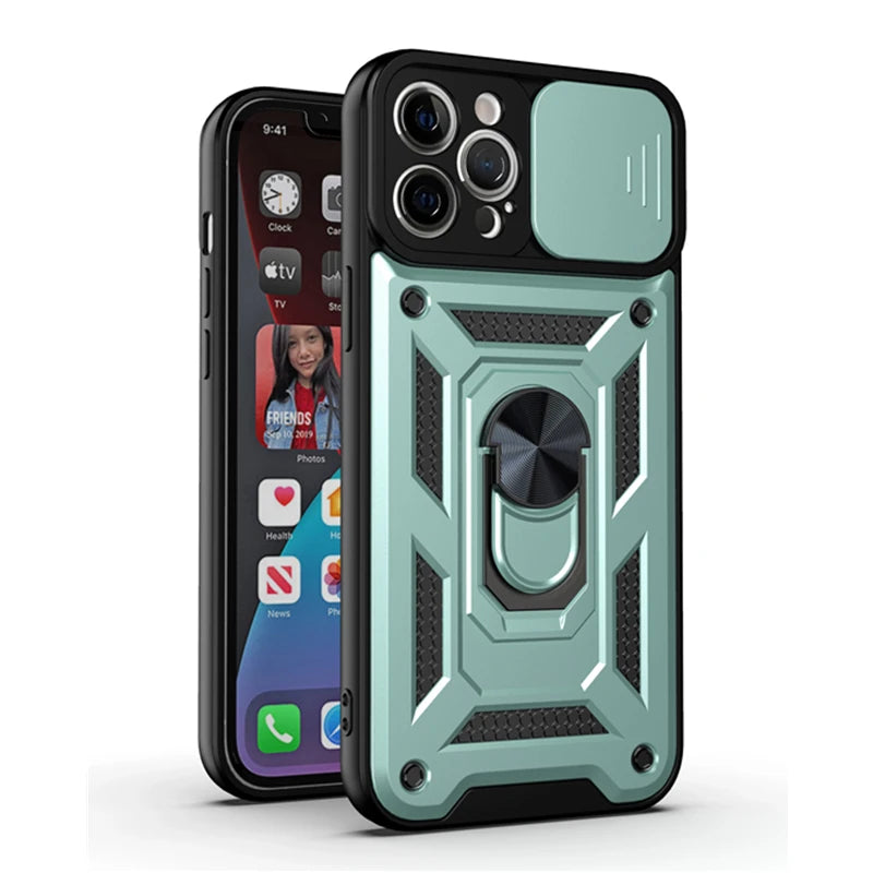 Prime Armor - Shockproof iPhone Case with Magnetic Ring Holder