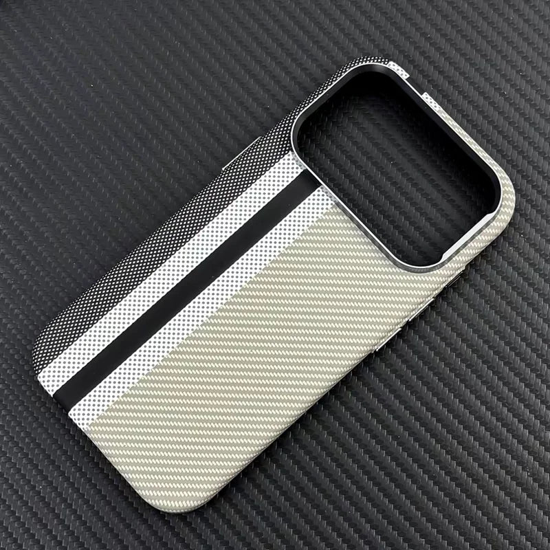 PrimeArmor - Carbon Fiber Texture Magnetic MagSafe Case for iPhone
