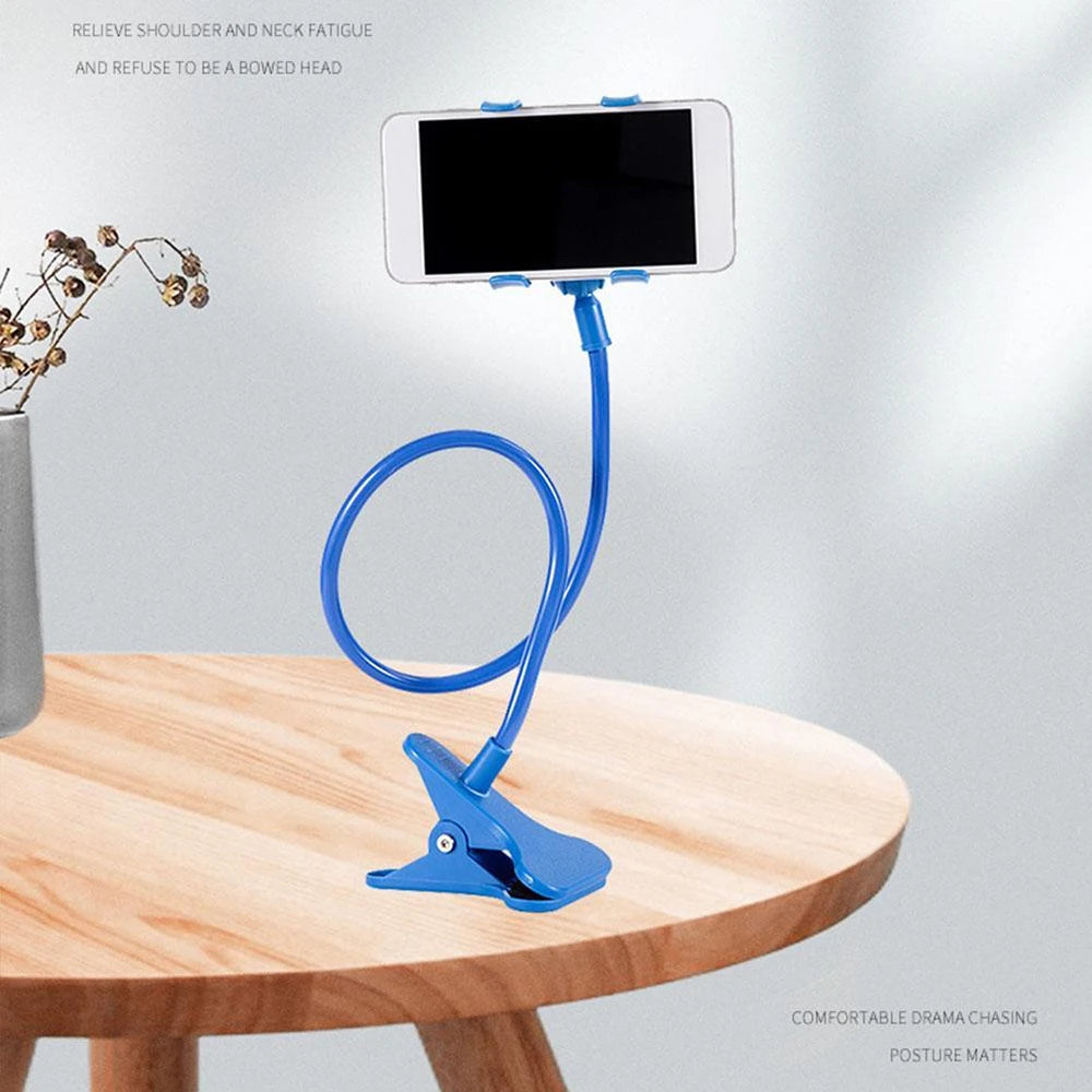PrimeMount - Flexible Long Arm Lazy Phone Holder & Desktop Clamp Stand