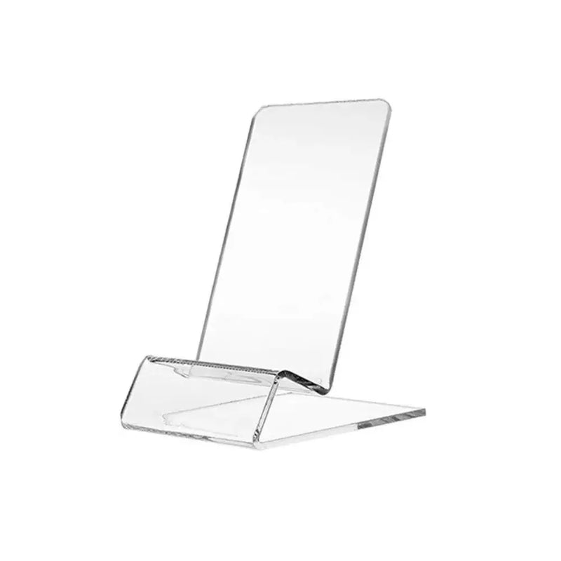PrimeStand - Minimalist Transparent Acrylic Desktop Phone & Tablet Holder